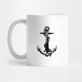 Distressed Anchor and Chain Mug